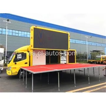 ISUZU P4 P6 LED Digial Mobile Stage Billboard Camión publicitaria